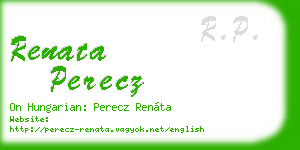 renata perecz business card